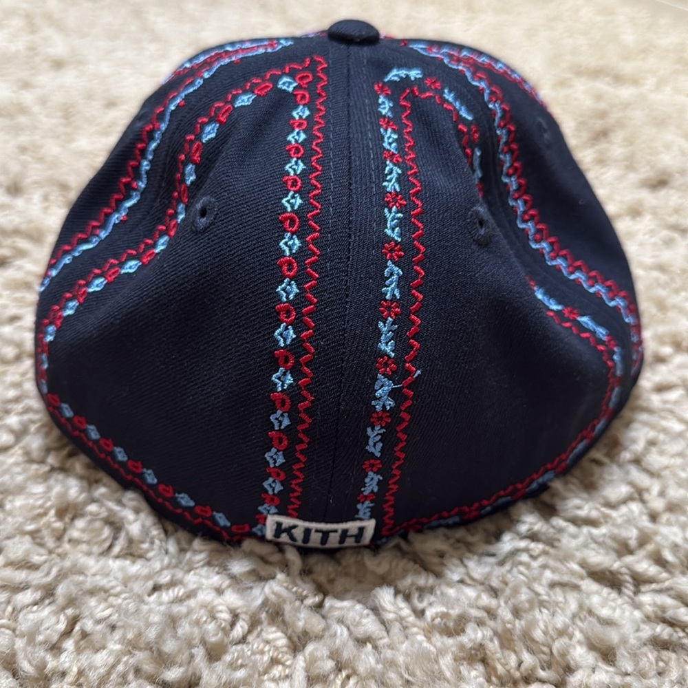 NWT Kith New Era Yankees Floral Frame 59Fifty Fitted Hat Cap Navy Blue - Picture 3 of 10